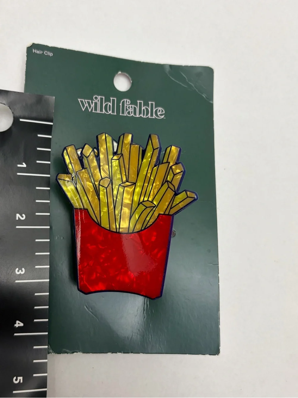 NWT ⚜️🍟⚜️ Wild Fable French Fries Acetate Claw Hair Clip